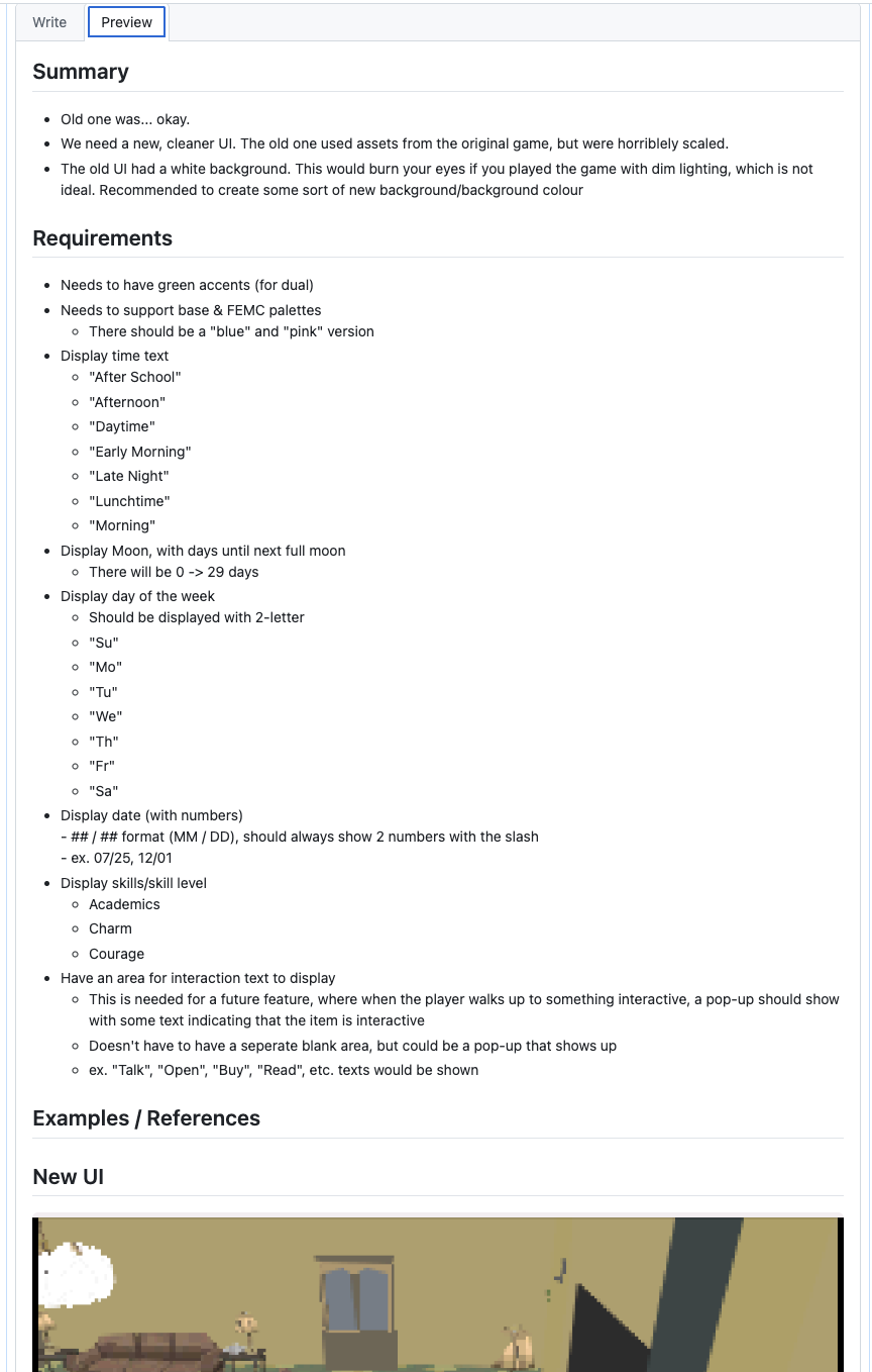 Example issue